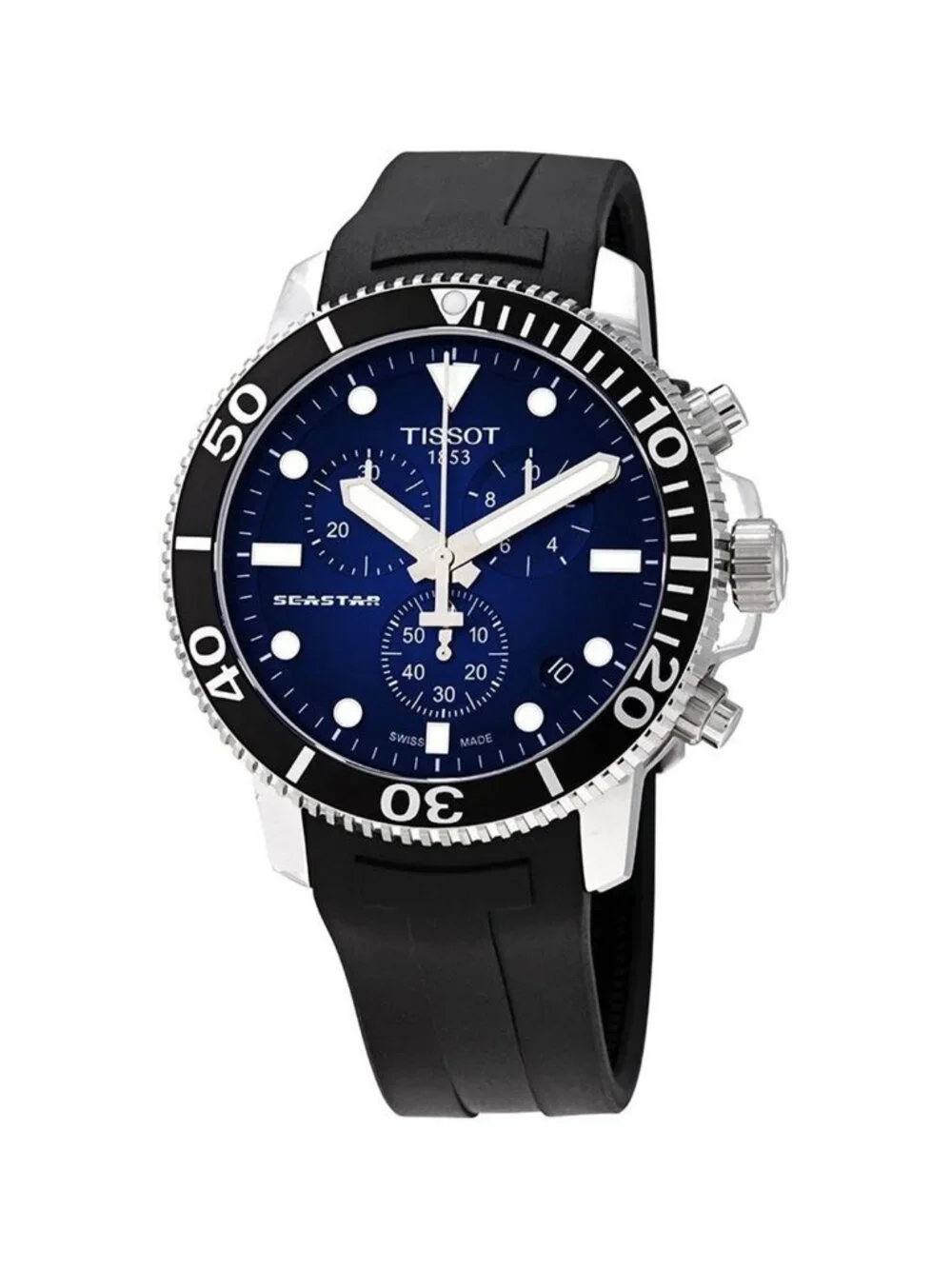 NWT Tissot Seastar 1000 Chronograph Blue Dial Men's Watch